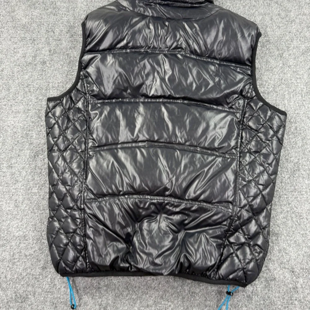 Diesel Puffer Vest XL Black Quilted Zip Front‎ Sleeveless Jacket Mens